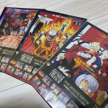 제일복권 드래곤볼 역대 극장판 포스터 클리어 파일 세트 3종