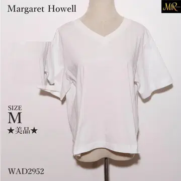 새상품급 Margaret Howell 상의 T셔츠 반팔 무지 V넥