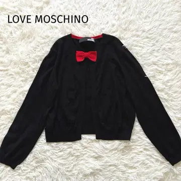 새상품급 LOVE MOSCHINO 리본 포함 가디건