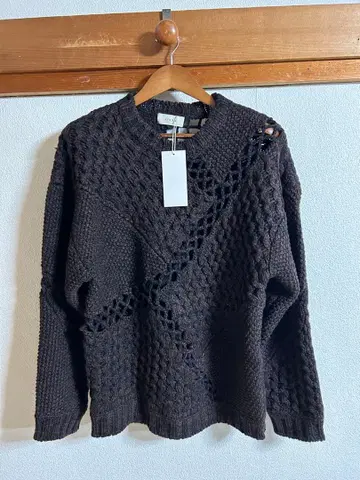 JieDa MIX CABLE KNIT 브라운 사이즈 1