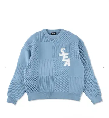 wind and sea 니트 스카이블루 블루 25aw
