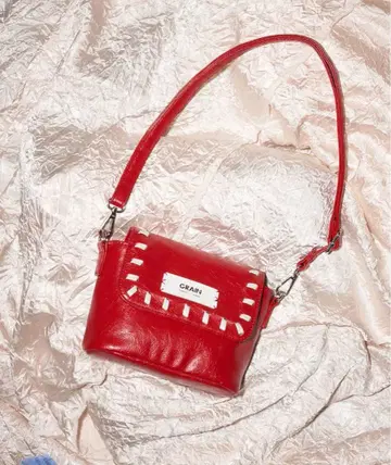 [택 포함 새상품] GRAIN 빈티지 스티치 미니 숄더백