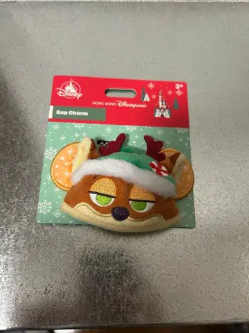 홍콩 디즈니랜드 이어햇 키체인 닉