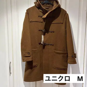 유니클로 더플 코트 후드 부착 브라운 택 포함 새상품
