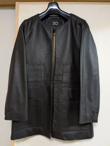 CINQUANTA 완타 노카라 가죽 자켓 사이즈 38