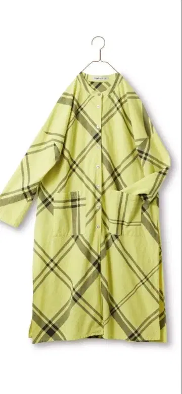 써니클라우드 빅 체크 롱 튜닉