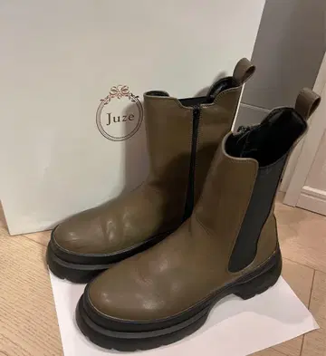 VIS 사이드 고어 부츠 카키색 새상품급 M