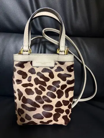 GIANNI CHIARINI 레오파드 무늬 숄더백 레어 새상품