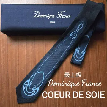 최상급 Dominique France 넥타이 COEUR DE SOIE