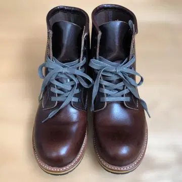 [미사용품] DS-518 다이아몬드 스트릿 오일 가죽 플레인토 부츠