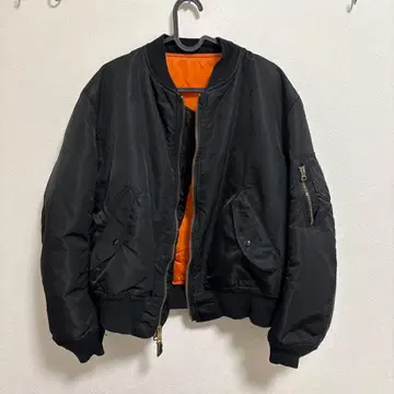 ALPHA INDUSTRIES MA-1 플라이트 자켓 M 블랙