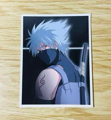 NARUTO 하타케 카카시 암부편 사륜안 특전 브로마이드 나뭇잎 사진관