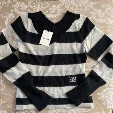 ason 포근포근 보더 니트 S 사이즈