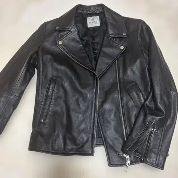 nano UNIVERSE 블랙 가죽 자켓