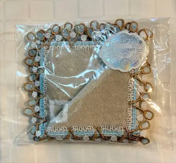 치카자와 레이스 테니스 자수 손수건 레이스 베이지