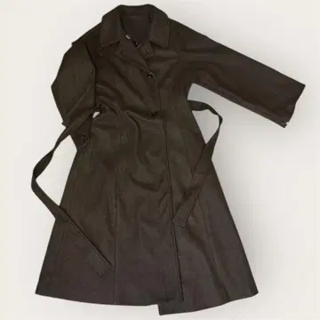 다크 브라운 롱 코트 트렌치코트 겨울 의류 아우터 여성용