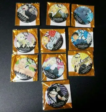 강철의 연금술사 카페 한정판 캔뱃지 전10종 세트