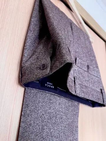 EPOCA UOMO 에포카 워모 센터 프레스 팬츠 울 실크