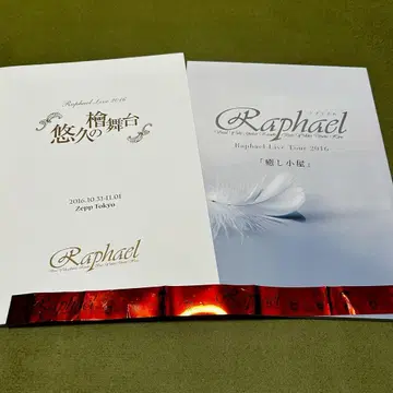 Raphael 부활 투어 해산 라이브 팜플렛 2종 세트 라파엘