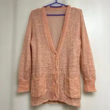 [ 저널 스탠다드 ] 모헤어 가디건 살몬 핑크