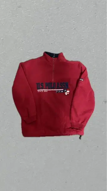 U.S. POLO ASSN. 플리스 자켓 빨간색 두꺼운 원단
