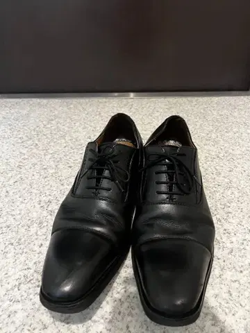 블랙 가죽 드레스 신발 레이스업