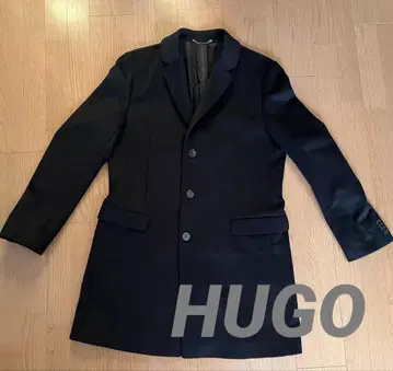 컨디션 최상 HUGO 블랙 체스터 코트