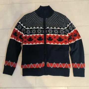 노르딕 무늬 가디건