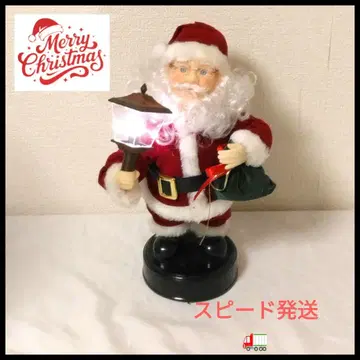 램프 포함 댄싱 산타클로스 인형 약 30cm