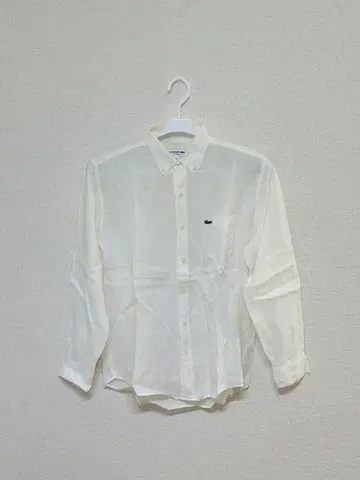 Lacoste 화이트 긴팔 셔츠