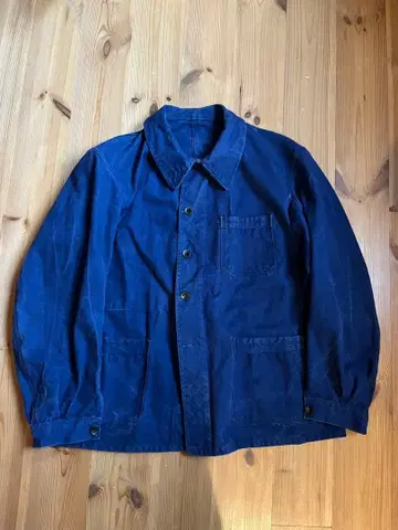 40s 프렌치 빈티지 인디고 메티스 워크 자켓