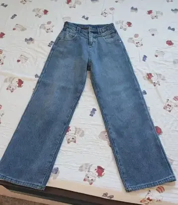 스트레이트 데님 라이트 블루