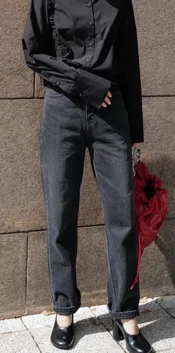 MACHATT 블랙 데님 M 마차트