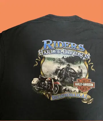 [ Harley-Davidson 할리데이비슨 ] T셔츠 블랙 4XL