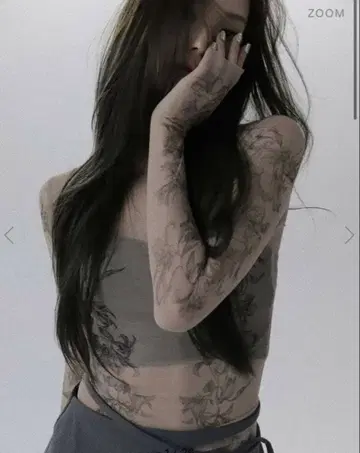 meltthelady 릴리 타투 상의 lily tattoo tops