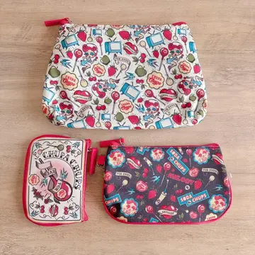 레트로 빈티지 CHUPA CHUPS 츄파춥스 파우치 세트