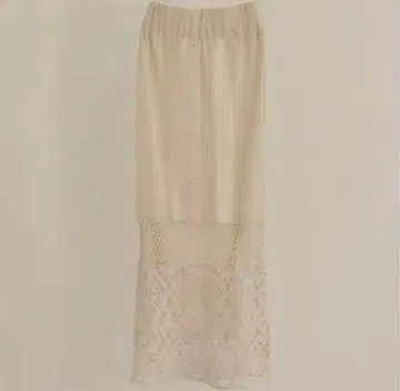 Eaphi cotton lace patchwork skirt