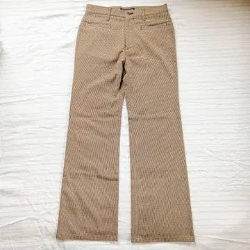 MEN'S BA-TSU 슬랙스 베이지 스타일리시 스트레이트