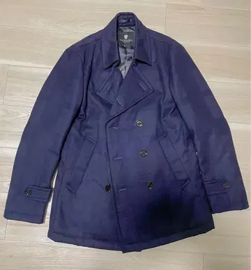 블랙 레이블 크레스트브릿지 네이비 피 코트 M