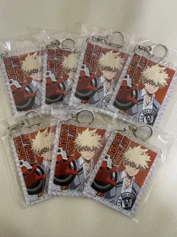 히로아카 유에이 고교 오픈 스쿨 미니게임 아크릴 키링 바쿠고 7개