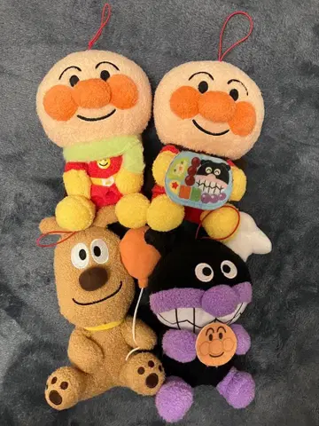 호빵맨 봉제 인형 4개 세트