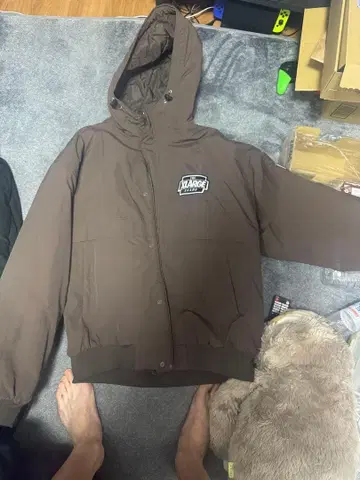 XLARGE 브라운 다운 자켓 사이즈 XL