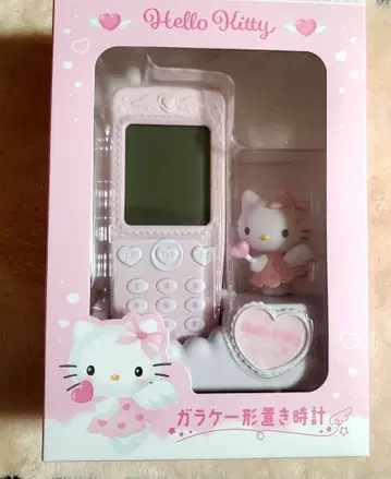 헬로키티 폴더폰 모양 탁상시계 폴더폰형 탁상시계