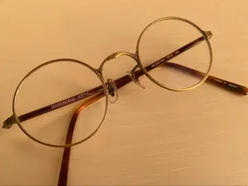 올리버 피플스 라운드형 안경 메탈 프레임 44 22-145