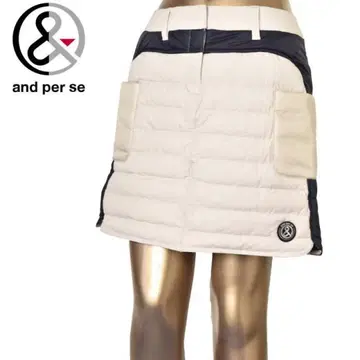 and per se 아이보리 네이비 스커트