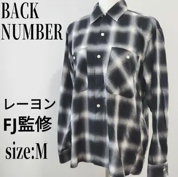 옴브레 체크 BACK NUMBER FJ 감수 레이온