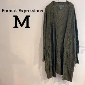 Emma'sExpressions [ M ] 올리브 그린 가디건 포켓