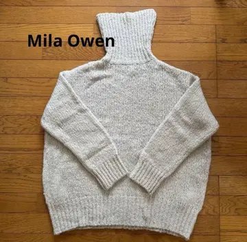 미라 오웬 로 게이지 스웨터 니트 터틀넥