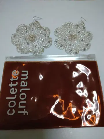 코렛 마루프 비즈 장식 꽃 모양 귀걸이