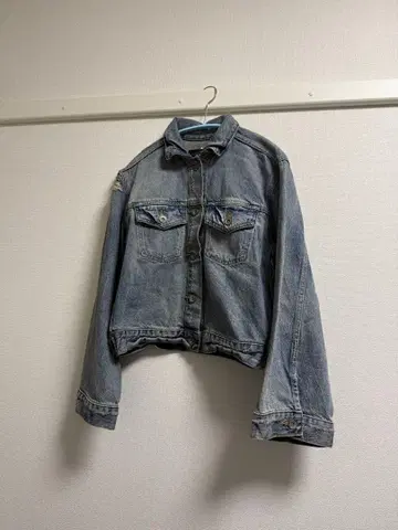 [ 새상품 ] JEANASIS 데님 자켓 숏 기장